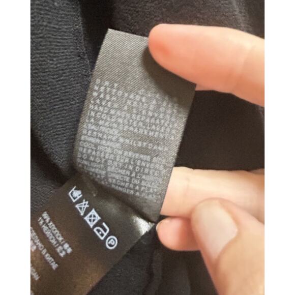 AllSaints Women's Black Cotton Open Draped Waterfall Cardigan Size 2/Small - Picture 5 of 5